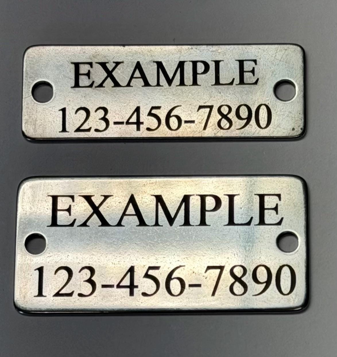 ADD-ON Metal Name/ Phone Number Plate